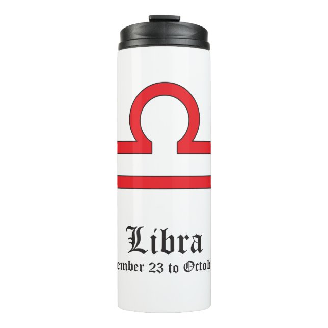 Bouteilles Isothermes Symbole du zodiaque Libra (Devant)