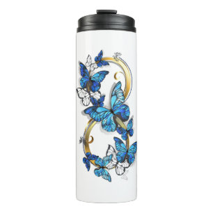 Bouteilles Isothermes Symbole infini de papillons Morpho bleus