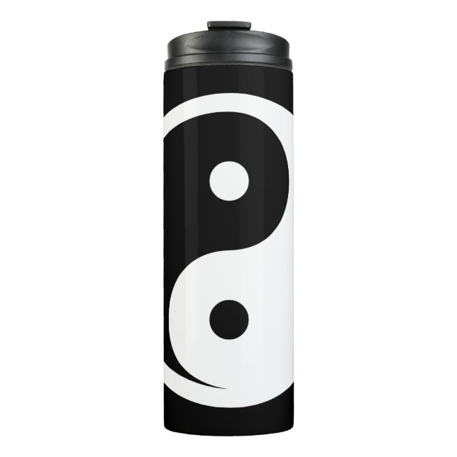 Bouteilles Isothermes Symbole Yin Yang - dessin de tatouage solide 2 (Devant)