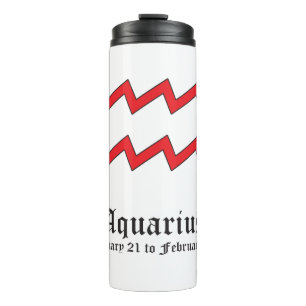 Bouteilles Isothermes Symbole zodiaque Aquarius
