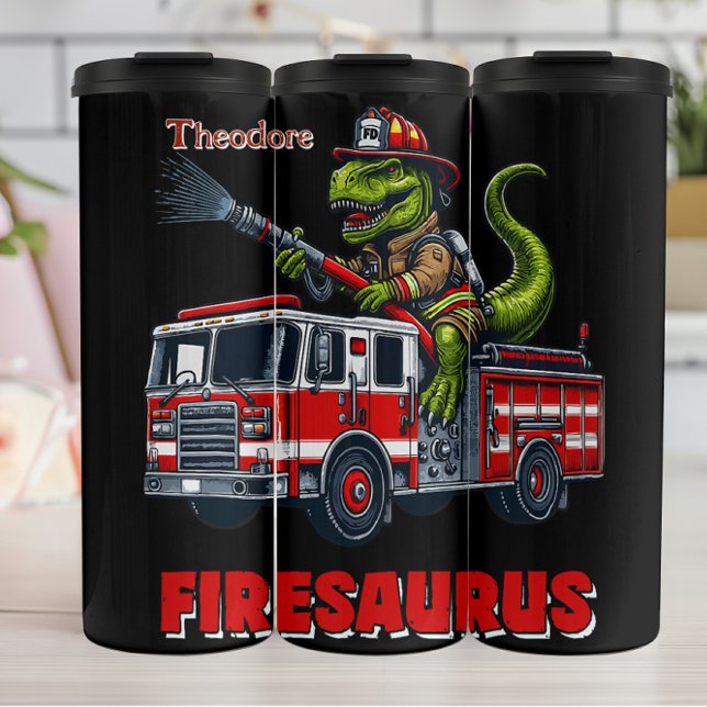 Bouteilles Isothermes T-Rex Firefighter Design (Créateur téléchargé)