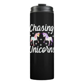 Bouteilles Isothermes T-Shirt à manches longues magique Chasing Unicorns