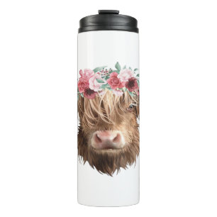 Bouteilles Isothermes T-shirt classique Peinture de vache Highland