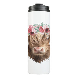 Bouteilles Isothermes T-shirt classique Peinture de vache Highland