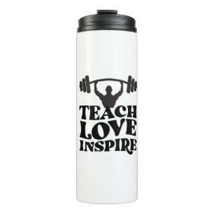 Bouteilles Isothermes T-Shirt de motivation design pour salle de sport