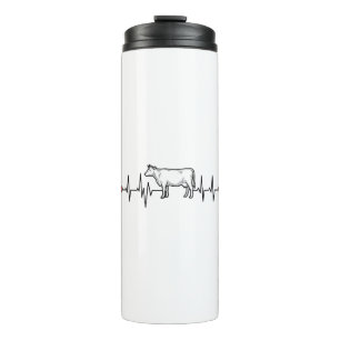 Bouteilles Isothermes T-shirt de style de gravure battement de coeur de