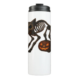 Bouteilles Isothermes T-shirt déplaisant Chat Squelette Halloween Cadeau