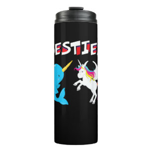 Bouteilles Isothermes T-shirt drôle des meilleures amies Licorne et Narv