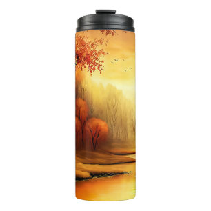 Bouteilles Isothermes Tableau Paysage Automne-87546