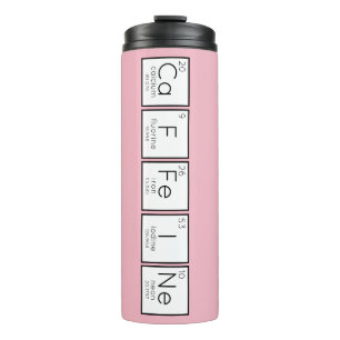 Bouteilles Isothermes Tableau périodique Caféine Choisir une couleur