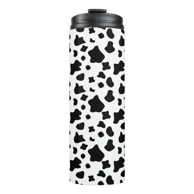 Bouteilles Isothermes Taches de vache, tirage de fourrure d'animal, écla (Devant)