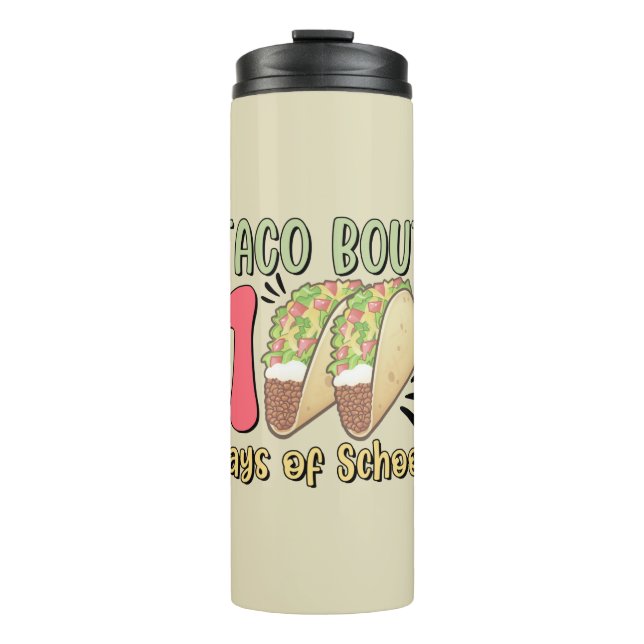 Bouteilles Isothermes Taco Bout 100 jours d'école (Devant)