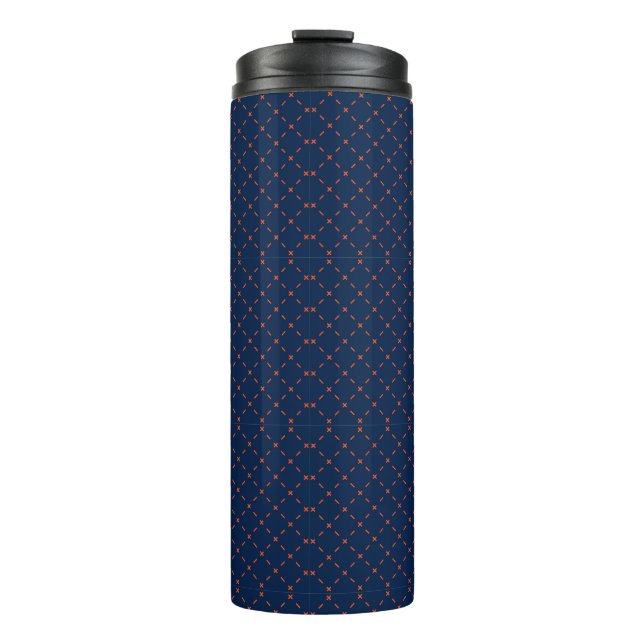 Bouteilles Isothermes Tall blue travel mug with a black lid (Devant)