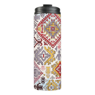 Bouteilles Isothermes Tapis indien, paisley mandala, yoga