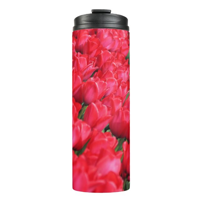 Bouteilles Isothermes Tapis tombé des tulipes Crimson (Devant)