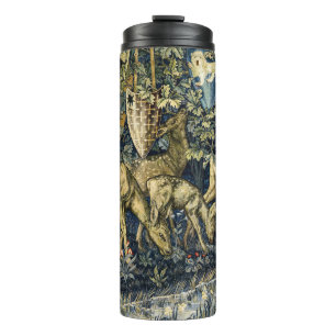 Bouteilles Isothermes Tapisserie Art Vintage Cerf & Boucliers de William