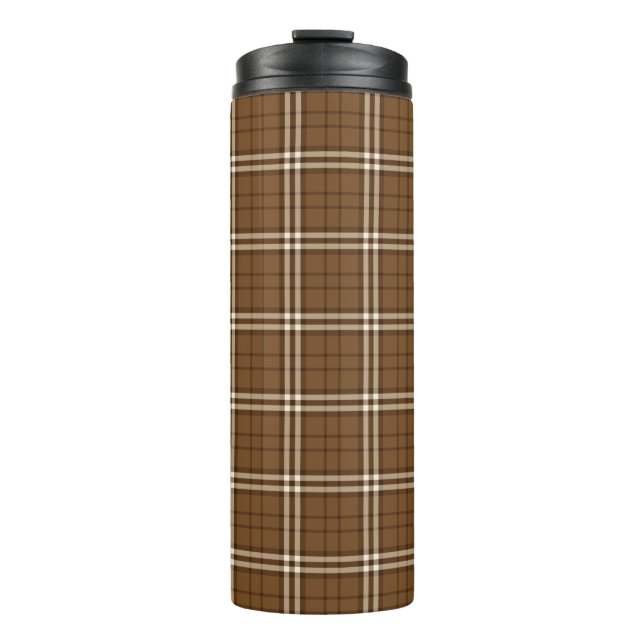 Bouteilles Isothermes Tartan Brown (Devant)