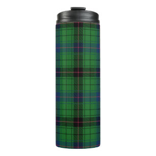 Bouteilles Isothermes Tartan Clan Davidson Carreaux Vert Noir