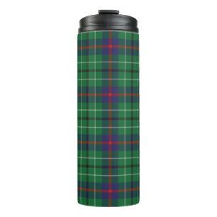 Bouteilles Isothermes Tartan Clan Duncan Carreaux Vert Rouge Bleu