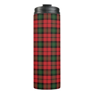 Bouteilles Isothermes Tartan Clan Kerr Plaid Vert Rouge Noir Chèque