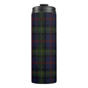 Bouteilles Isothermes Tartan Clan Malcolm Vert Violet Écossais à carreau