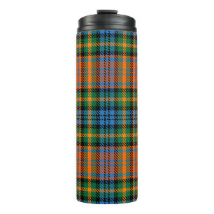 Bouteilles Isothermes Tartan Clan Murray Carreaux Orange Bleu