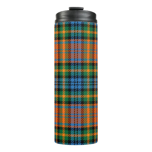 Bouteilles Isothermes Tartan Clan Murray Plaid Orange Blue Check (Devant)