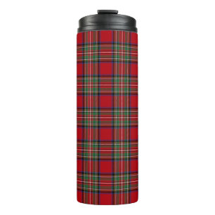Bouteilles Isothermes Tartan Clan Stewart Écosse Rouge Vert Bleu Carreau