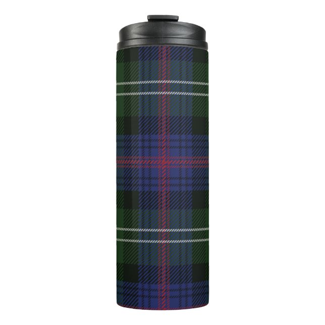 Bouteilles Isothermes Tartan Clan Sutherland Plaid Green Black Check (Devant)