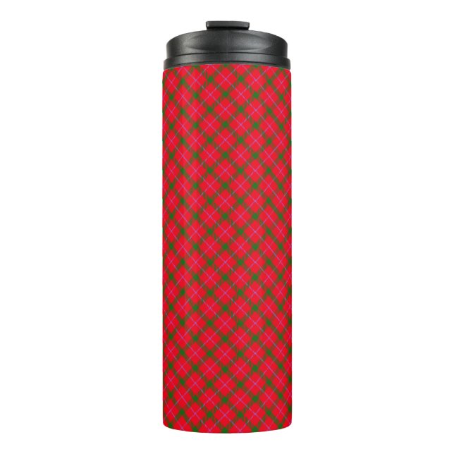 Bouteilles Isothermes Tartan de Noël de vacances (Devant)