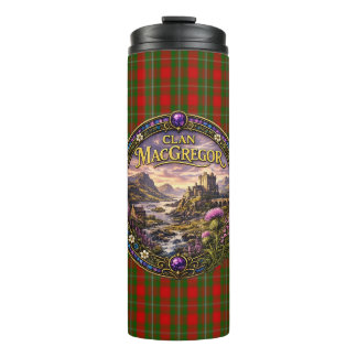 Bouteilles Isothermes Tartan du clan écossais MacGregor