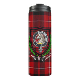 Bouteilles Isothermes Tartan et blason du clan écossais Cunningham
