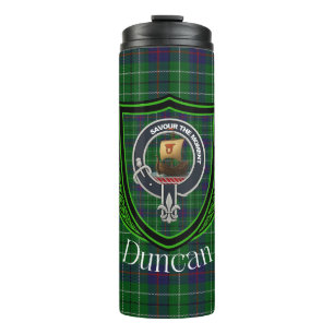 Bouteilles Isothermes Tartan et blason du clan écossais Duncan
