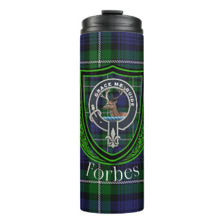 Bouteilles Isothermes Tartan et blason du clan écossais Forbes