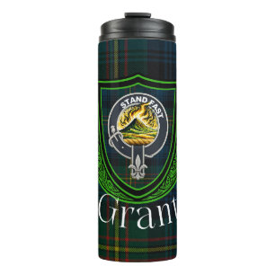 Bouteilles Isothermes Tartan et blason du clan écossais Grant