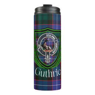 Bouteilles Isothermes Tartan et blason du clan écossais Guthrie