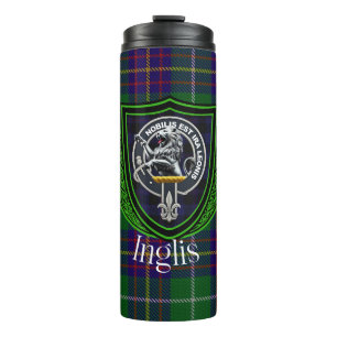 Bouteilles Isothermes Tartan et blason du clan écossais Inglis