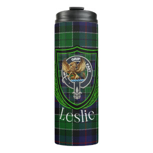 Bouteilles Isothermes Tartan et blason du clan écossais Leslie