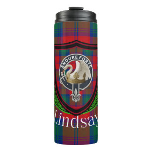 Bouteilles Isothermes Tartan et blason du clan écossais Lindsay