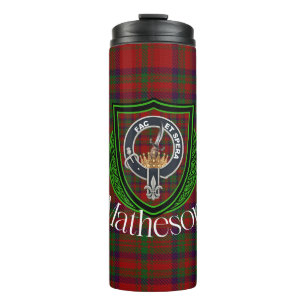 Bouteilles Isothermes Tartan et blason du clan écossais Matheson