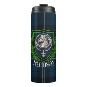Bouteilles Isothermes Tartan et blason du clan écossais Ramsay