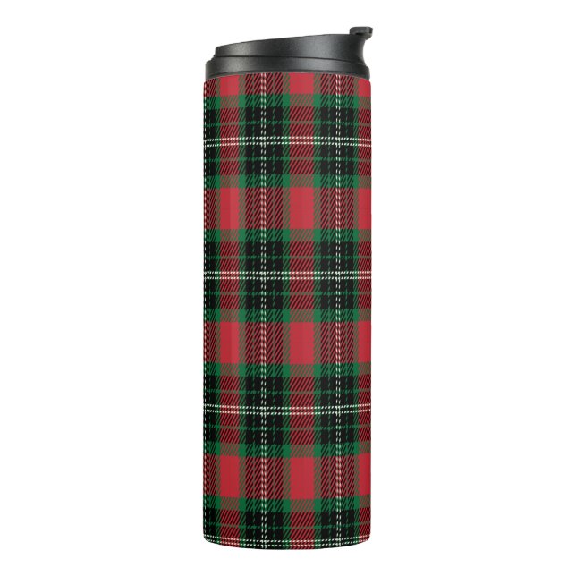 Bouteilles Isothermes Tartan vert et rouge (Tourné sur la gauche)