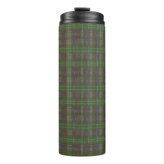 Bouteilles Isothermes Tartan Vert Forêt Cabine (Devant)