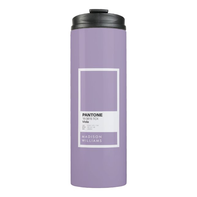 Bouteilles Isothermes Tasse à café personnalisée au nom minimaliste (Devant)