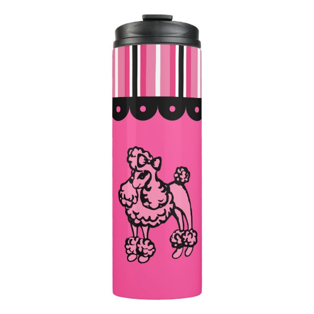 Bouteilles Isothermes Tasse Bright Pink Poodle (Devant)