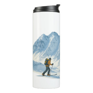 Bouteilles Isothermes Tasse de café des skieurs de montagne