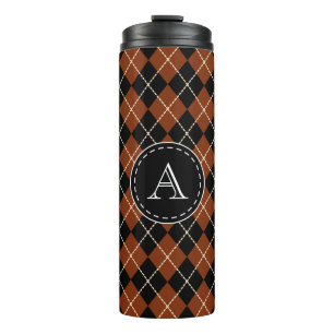Bouteilles Isothermes Tasse de café Monogram Argyle