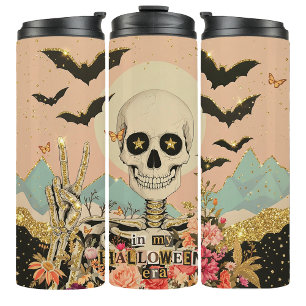 Bouteilles Isothermes Tasse de tumbler Halloween squelette gothique pail