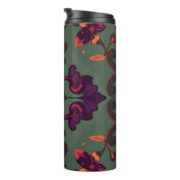 Tasse de voyage à motif floral baroque