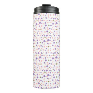 Bouteilles Isothermes Tasse de voyage à motif floral violet et rose mign